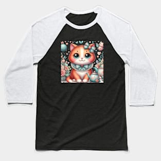 Vintage cat Baseball T-Shirt